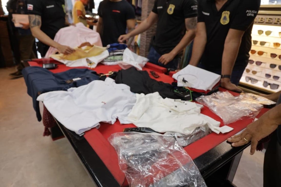 Mais de mil peças falsificadas de vestuário são apreendidas em Salvador e região metropolitana