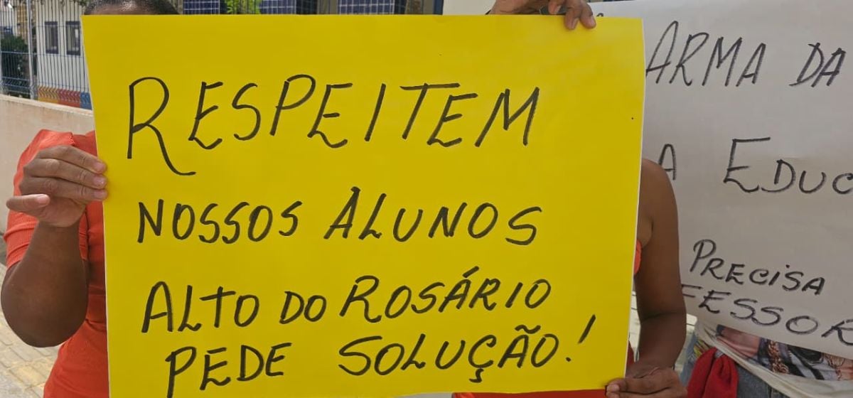 Manifestação no Alto do Rosário