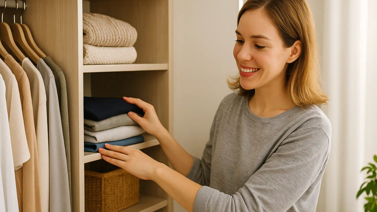 4 segredos para organizar o guarda-roupa e manter tudo no lugar por semanas