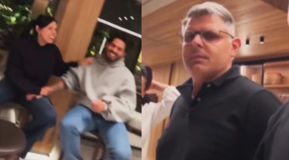 Ana, Zé e o pai da cantora, Rodrigo Castela