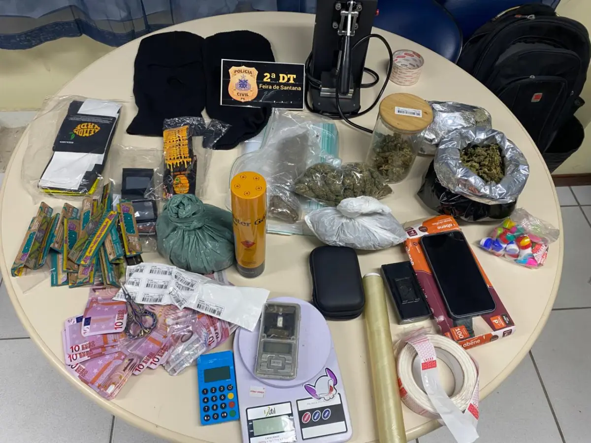 Traficante é preso em Feira de Santana com drogas avaliadas em R$ 10 mil