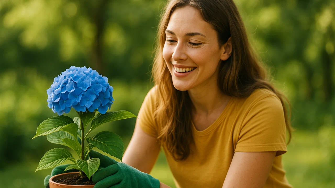Hortênsia: 3 truques para flores azuis mais intensas sem produtos químicos