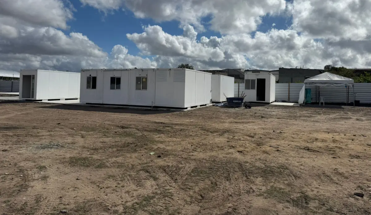 canteiro de obras da duplicação do Anel de Contorno