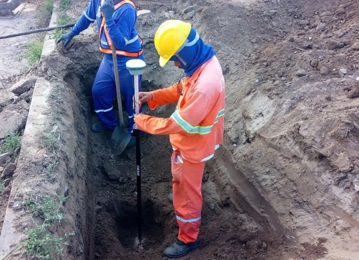 canteiro de obras da duplicação do Anel de Contorno