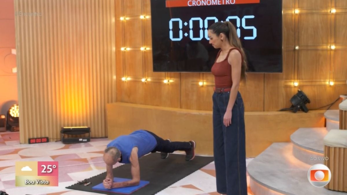 Patrícia Poeta e Edson Renê