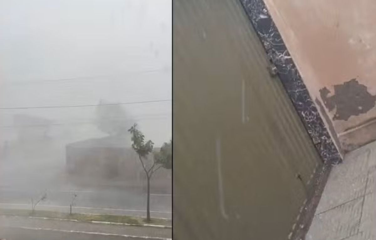chuva de granizo em itambé