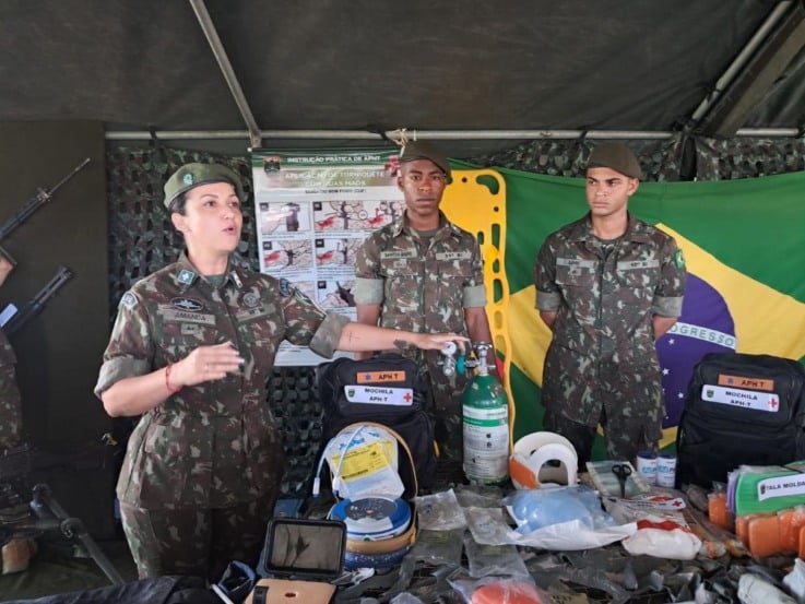 atividade do evento conheça seu Exército Brasileiro em Feira de Santana