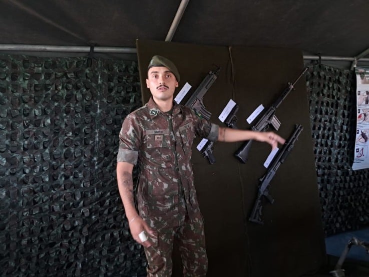 atividade do evento conheça seu Exército Brasileiro em Feira de Santana