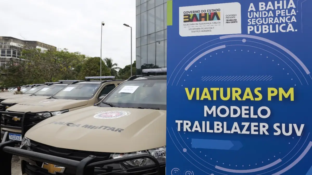 medidas para segurança pública na BA - novas viaturas