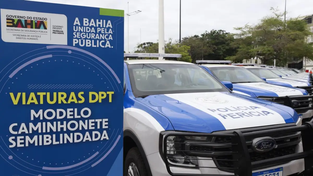 medidas para segurança pública na BA - novas viaturas