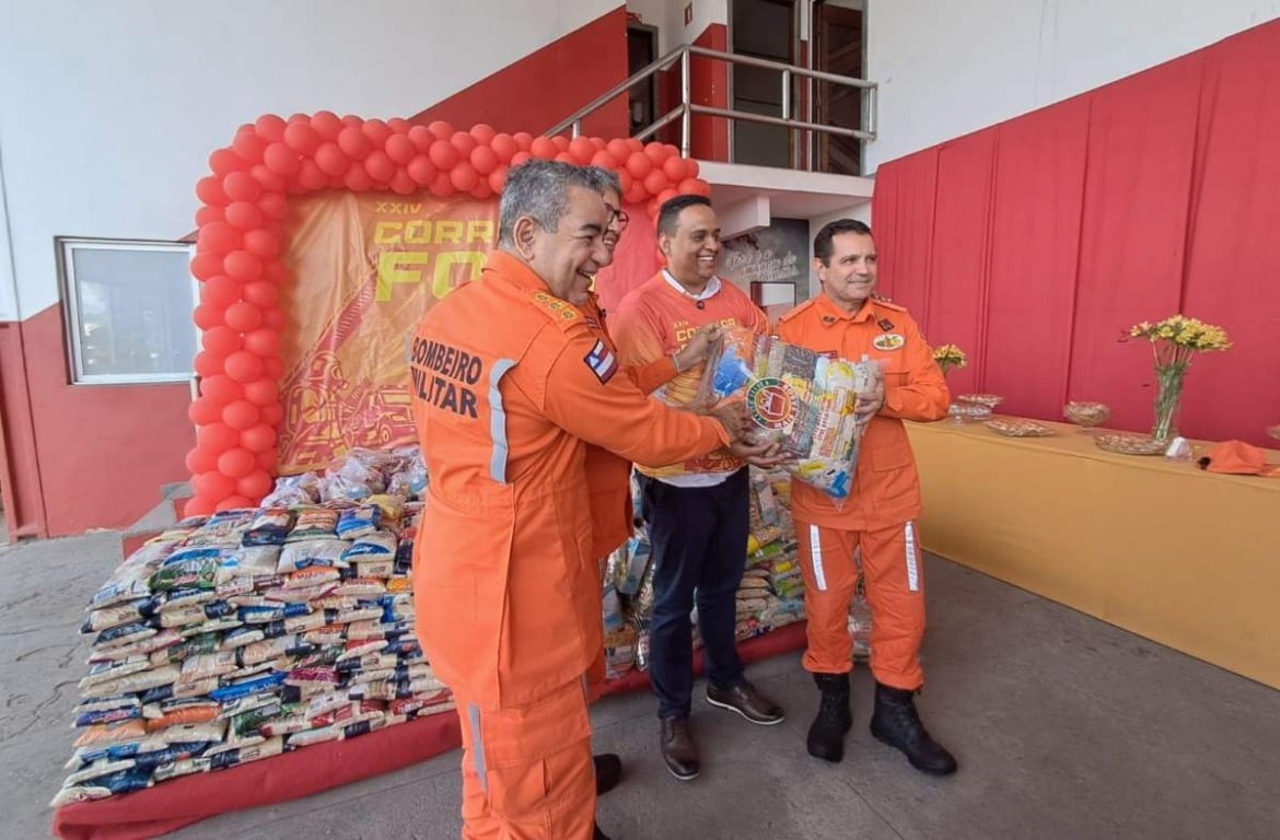 Corrida organizada pelo 2º BBM arrecada mais de 2 toneladas de alimento para o Bahia Sem Fome