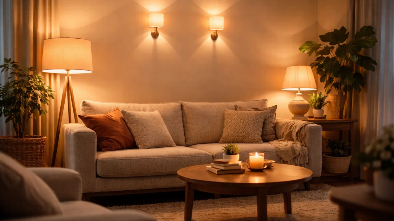 Esse detalhe esquecido na iluminação altera completamente o feng shui da sala