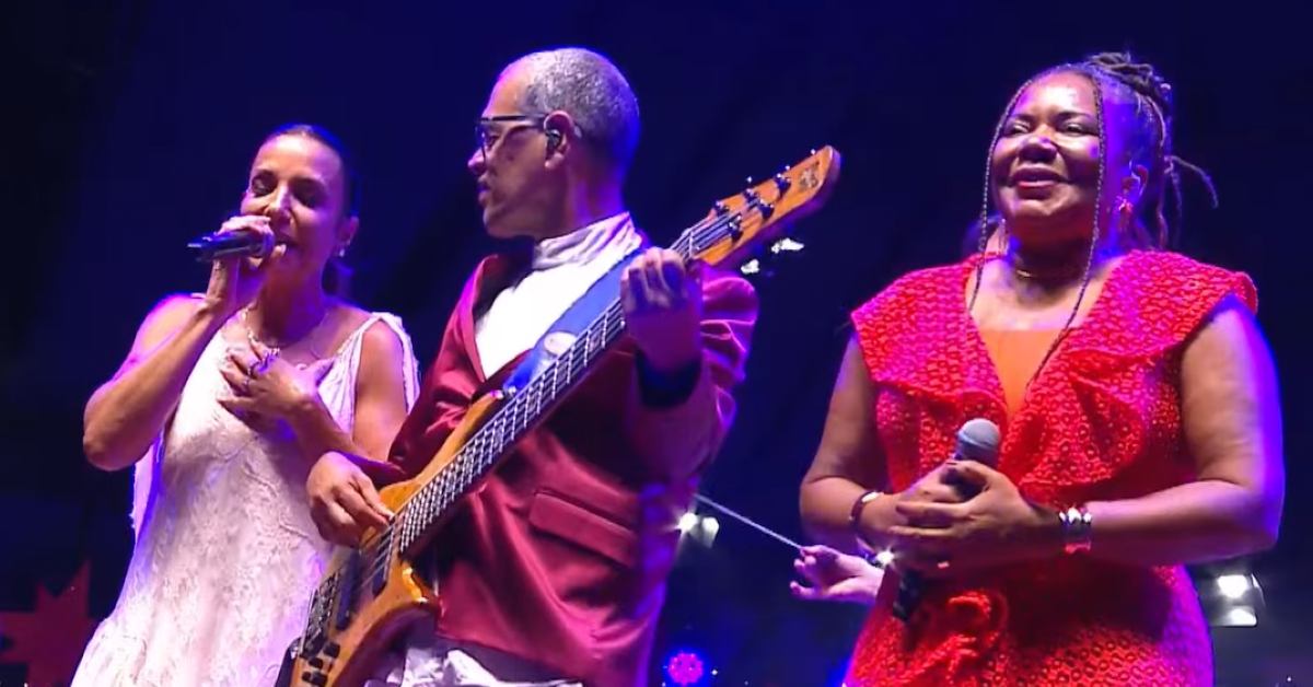 Ivete Sangalo, Luciano Calazans e Margareth Menezes 