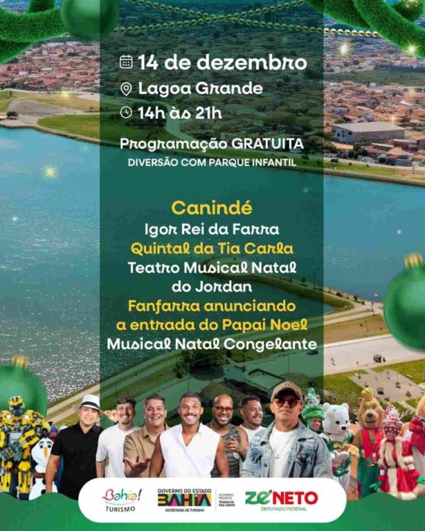 Programação do Natal na Lagoa