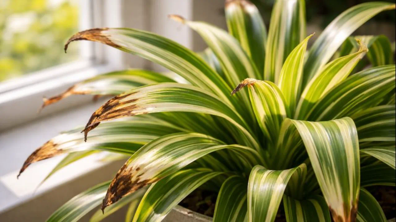 O clorofito queimado no sol da janela revela um erro comum que muita gente não nota