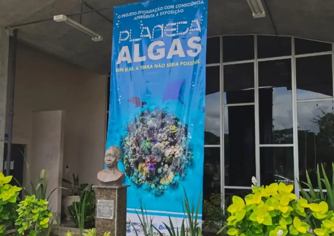 Exposição “Planeta Algas: Sem elas, a Terra não seria possível!” é aberta no hall da Biblioteca Central da Uefs