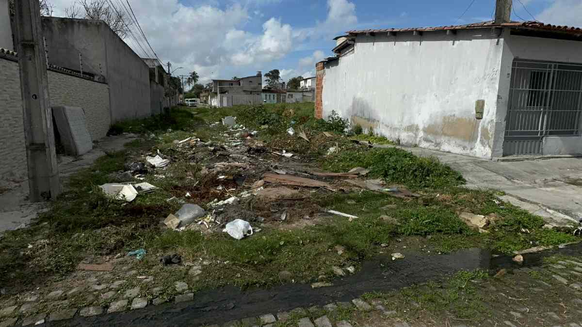 Cavalo em cima de passarela, lixo e vegetação alta; confira os flagrantes da comunidade
