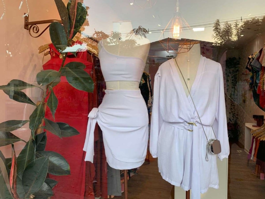 Vitrine de loja de roupa
