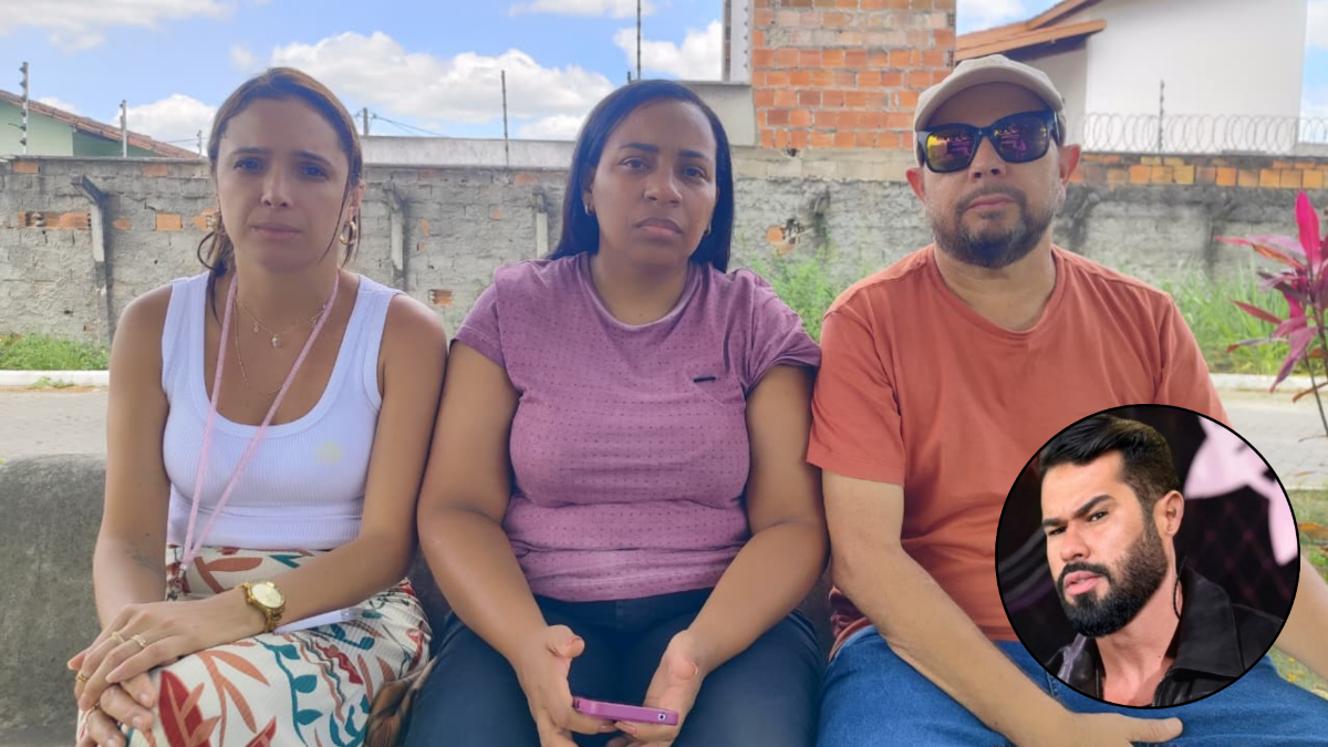 Geraldine Almeida, Carlene Silva e Jackson da Costa, amigos do cantor Jones Mesquita