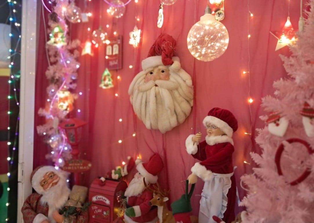 Feirense transforma casa em “Caminho Mágico para o Natal”, atraindo visitantes com cenário temático iluminado