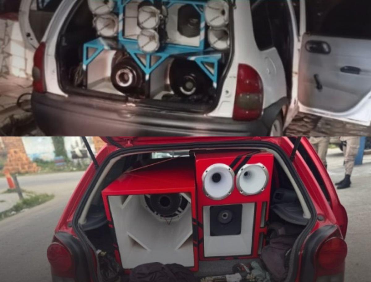 Operação Paredão: sons automotivos são apreendidos pela PM em Feira de Santana