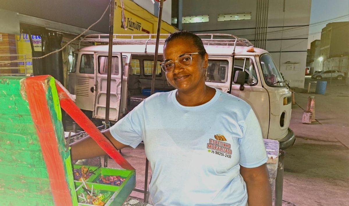 vendedora ambulante Roseane Souza Soares