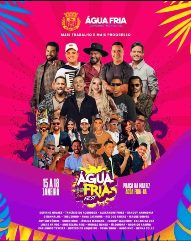 Água Fria Fest | Foto: Reprodução/ Instagram (@prefeituradeaguafria)