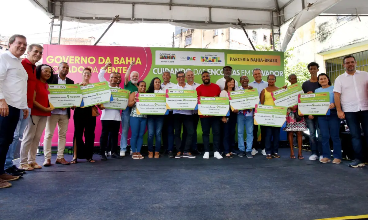 Rui Costa autoriza obras do Novo PAC em Salvador; mais de R$ 27 milhões foram investidos em contenções de encostas