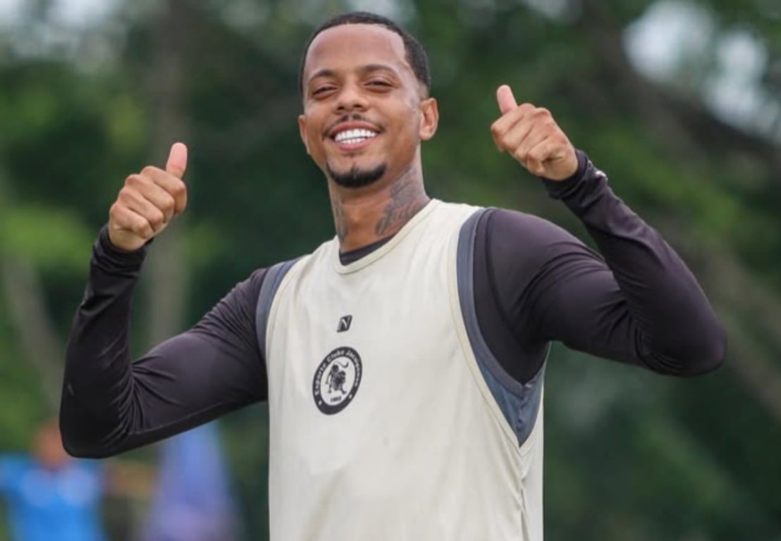 Flavinho, atacante do Jacuipense, durante treino | Foto: Reprodução/Instagram (@ecjacuipense)
