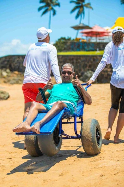 Prefeitura inicia projeto Mar Sem Barreiras no Porto da Barra | Foto: Igor Santos/ Secom PMS