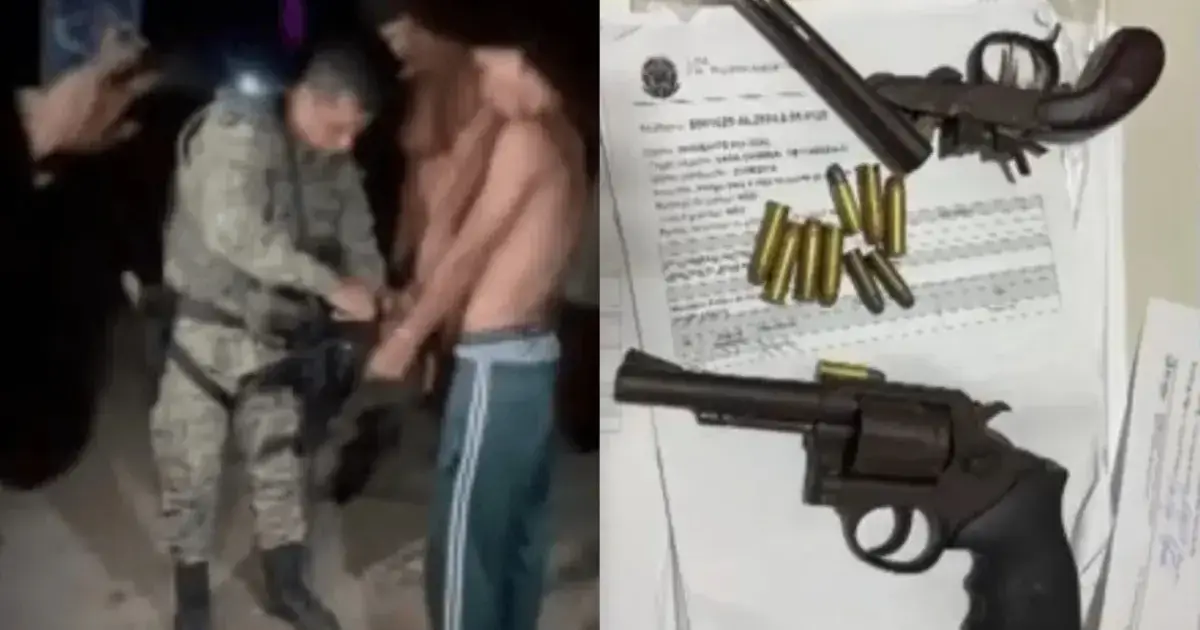 PM apreende armas com cinco indígenas durante patrulhamento em Itamaraju