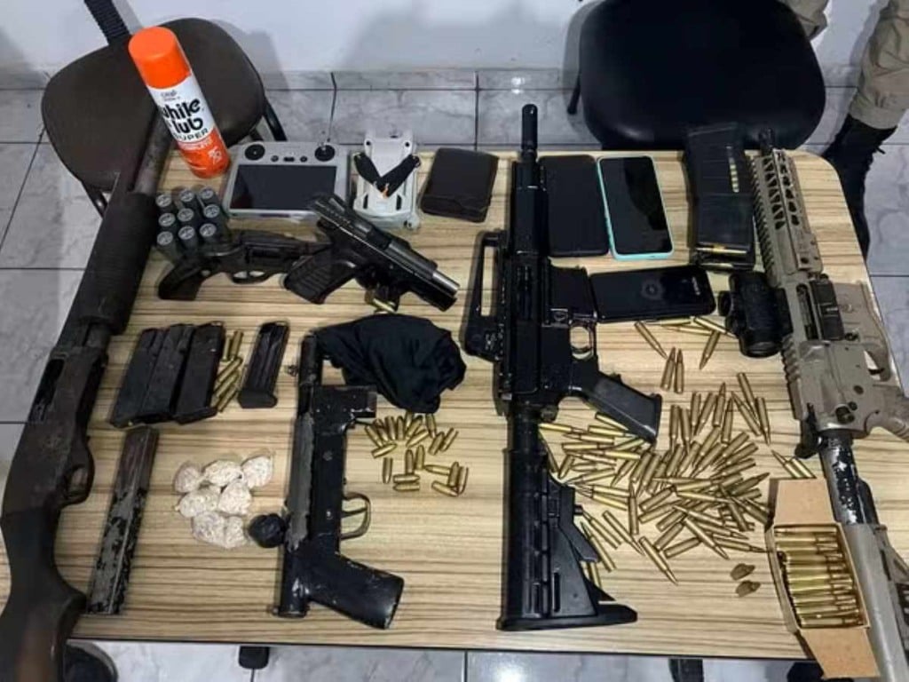 Material apreendido em confronto em Itajuípe 