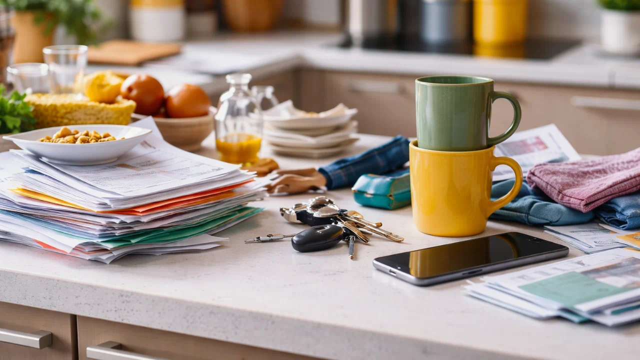 Pare de usar superfícies horizontais como depósito com essa regra visual clara