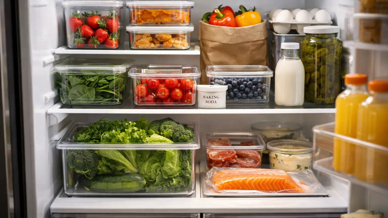 Quantas horas a geladeira precisa ficar organizada para o cheiro parar de voltar