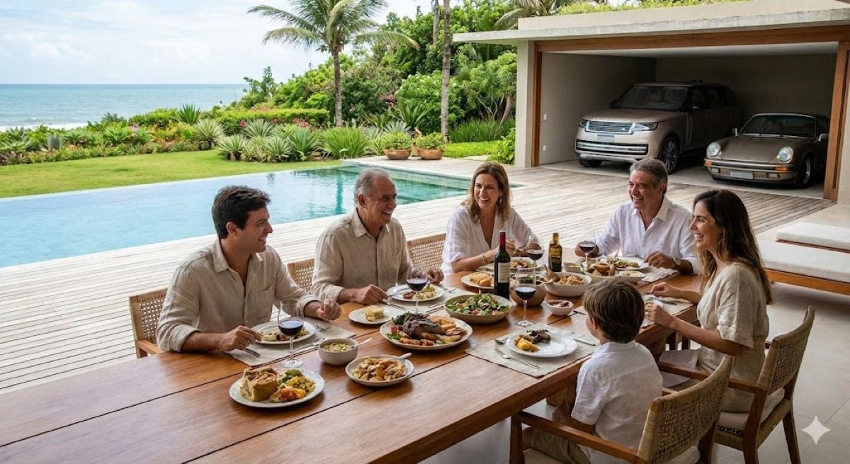 família da classe a em imagem gerada por inteligência artificial