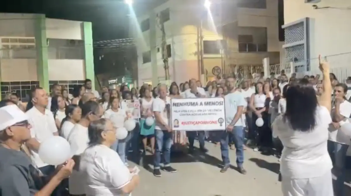 Feminicídio: comunidade realiza manifestação por justiça após assassinato de professora