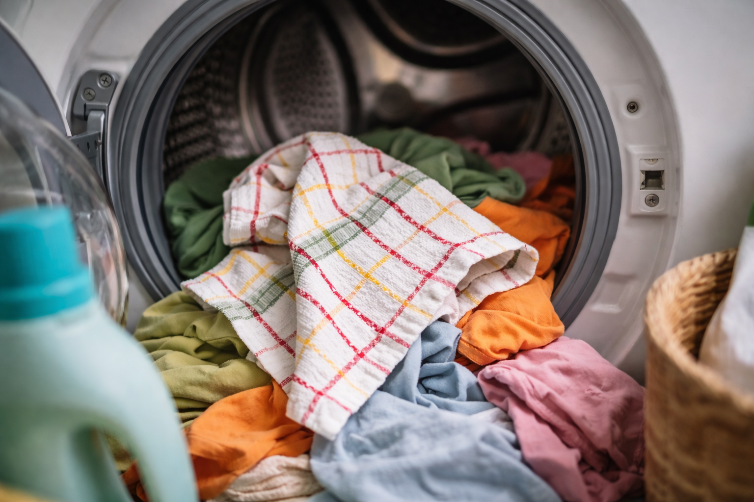 É por isso que lavar pano de prato junto com roupas cria um problema oculto na rotina doméstica