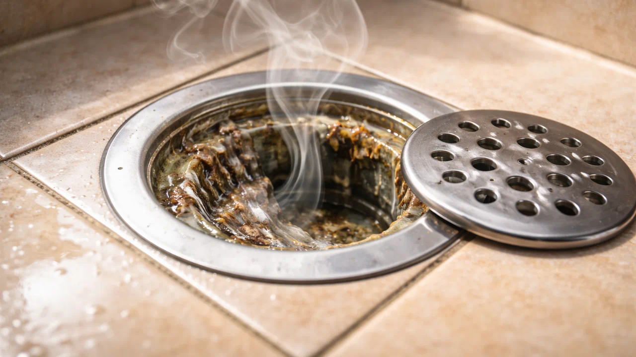 É por isso que o ralo continua com cheiro mesmo depois de você “caprichar” na limpeza