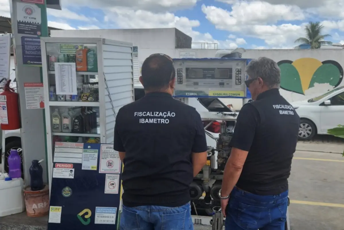 Ibametro interdita 28 bombas de combustível em postos do estado