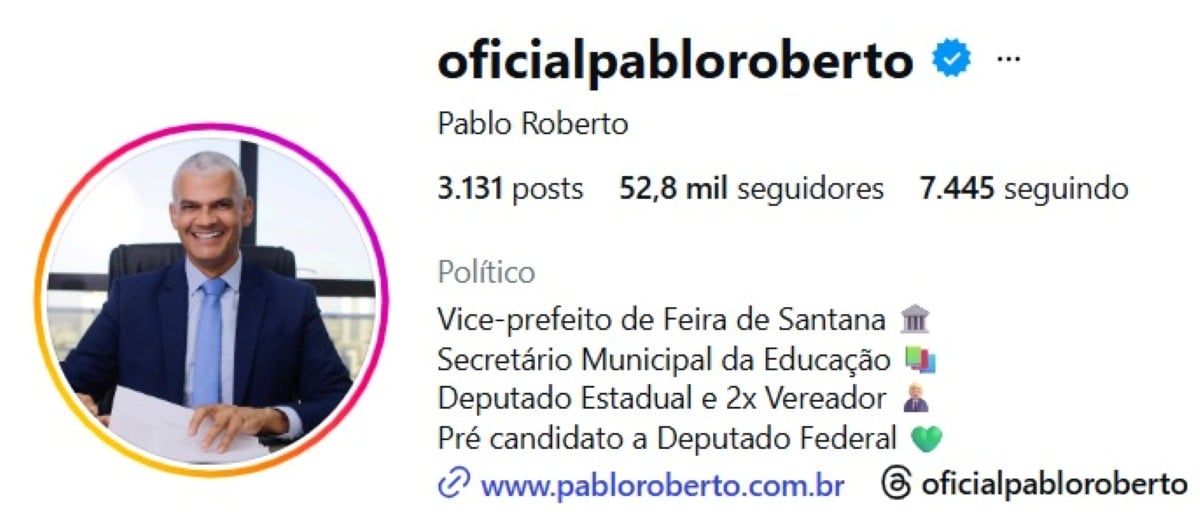 Instagram de Pablo Roberto