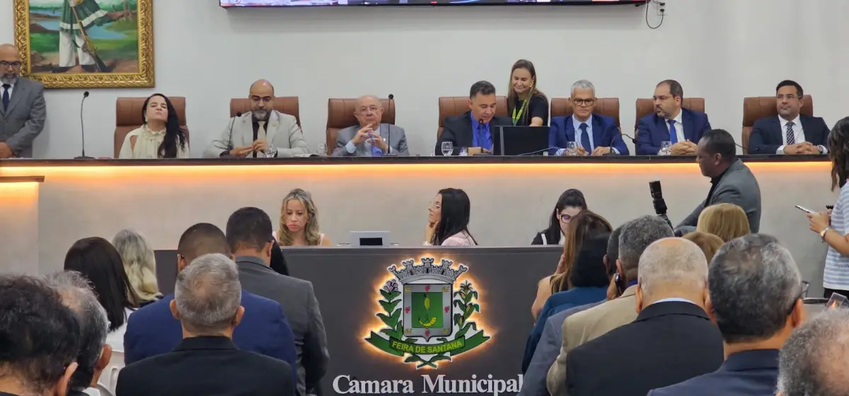 Na primeira sessão do ano, Executivo e Legislativo reforçam sintonia na Câmara de Feira de Santana