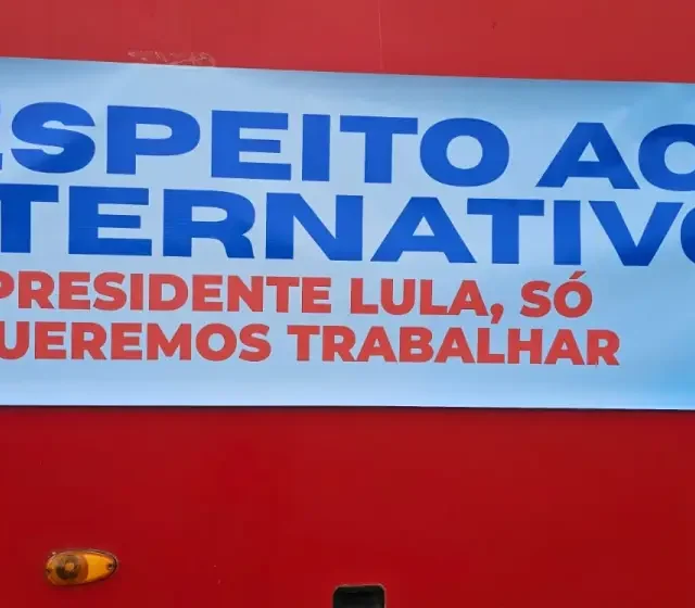 Mobilização dos motoristas dos transporte alternativo em Feira