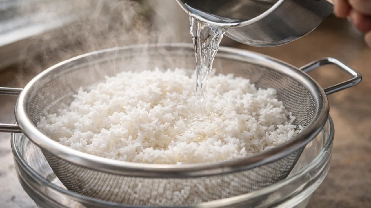 Nunca faça isso ao esfriar o arroz se não quiser que ele empelote no dia seguinte