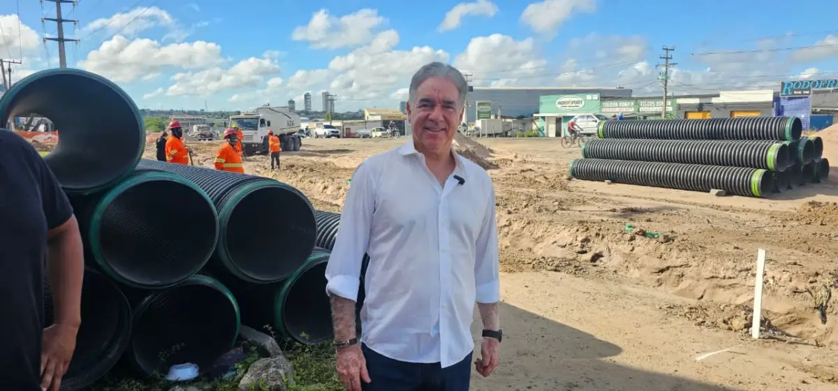 Obras de duplicação do Anel de Contorno avançam com serviços de drenagem em Feira de Santana