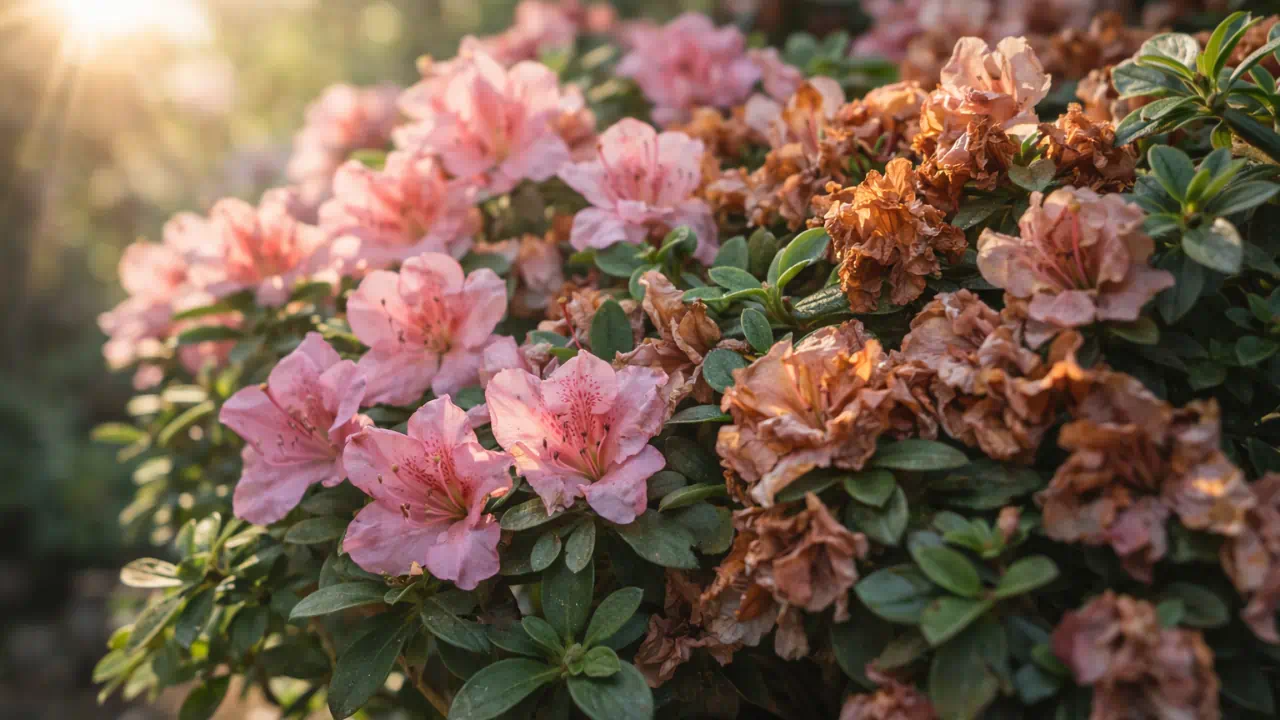 Poucas horas erradas de sol já enfraquecem a floração da azaleia anã e o problema aparece tarde demais