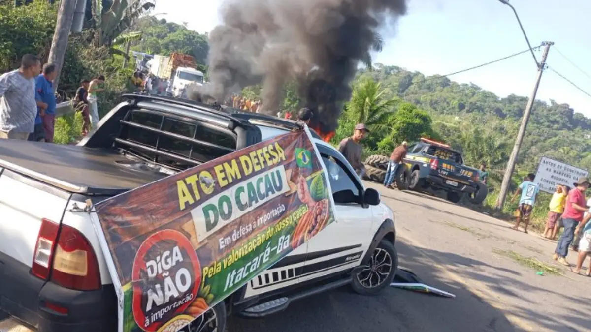 Protesto de produtores de cacau -