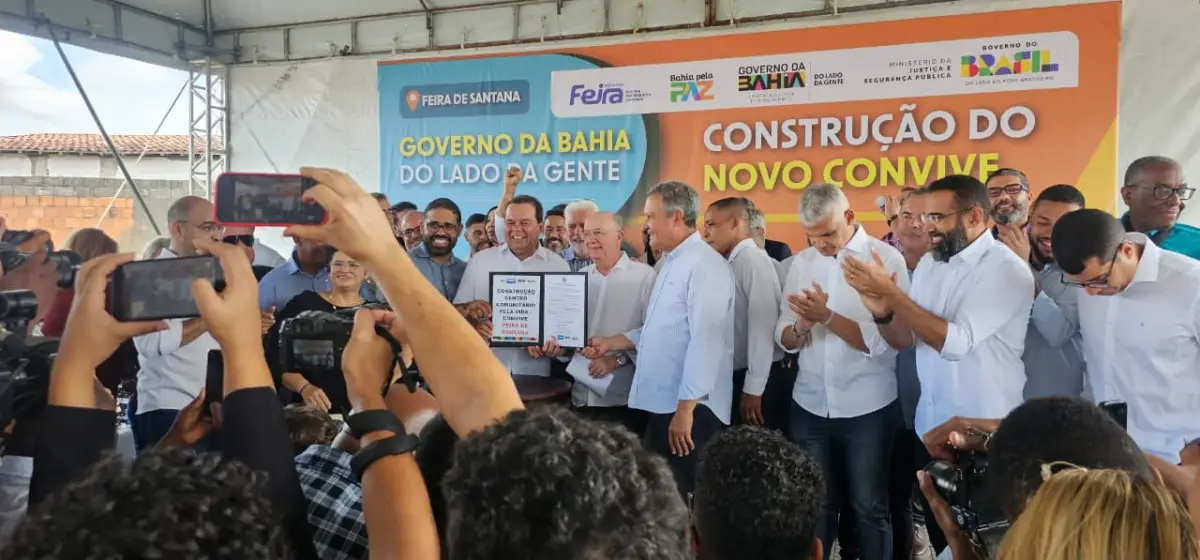 Rui Costa assina ordem de serviço do Convive e anuncia pacote de obras para Feira de Santana: R$ 18,5 milhões