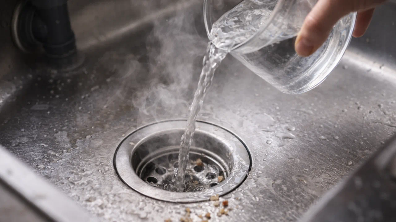 Se o cheiro de ralo insiste em voltar, estes 3 macetes evitam o problema sem produtos agressivos que danificam encanamentos