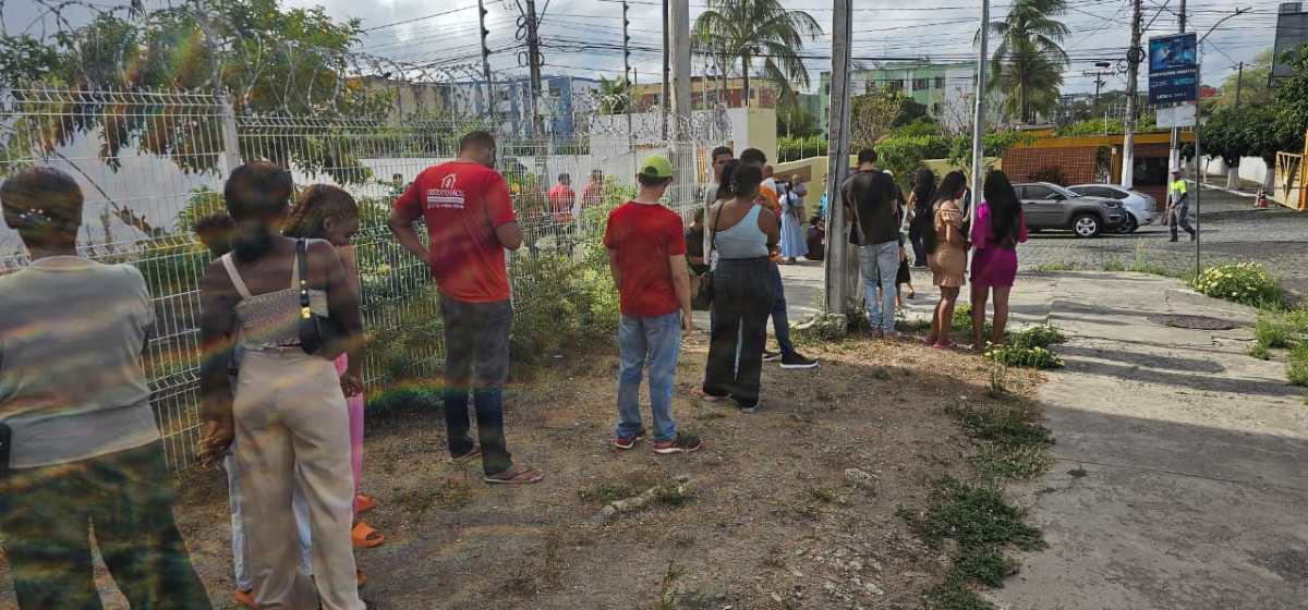 Fila no Fórum Eleitoral | Foto: Paulo José/ Acorda Cidade