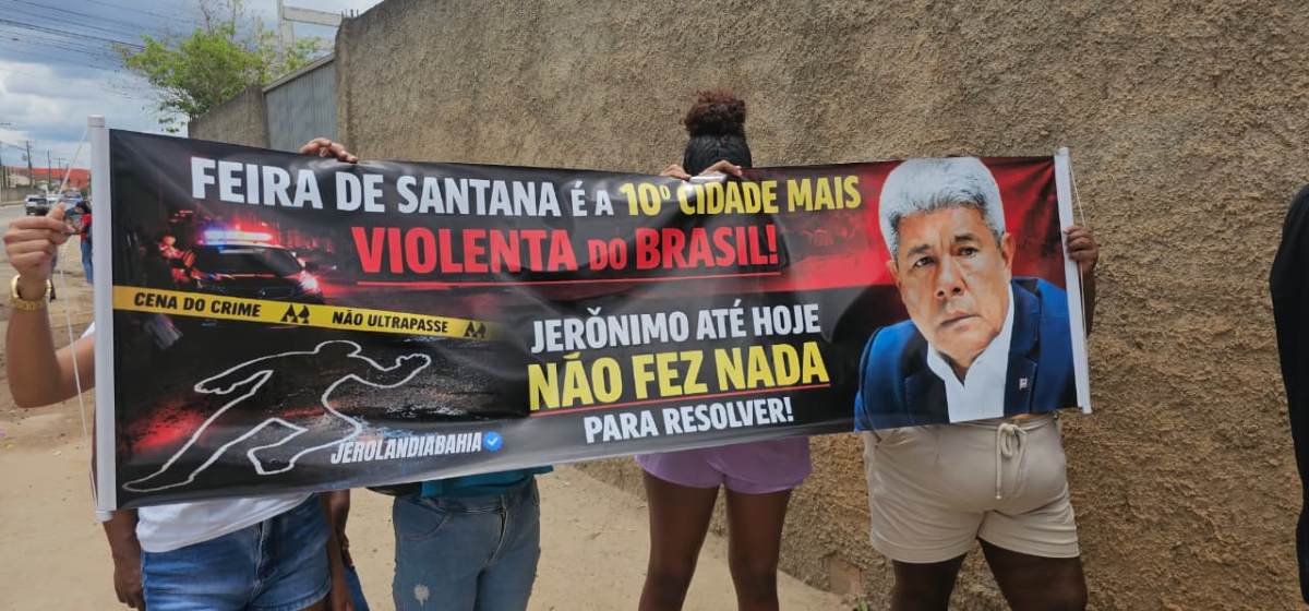 manifestação contra violência
